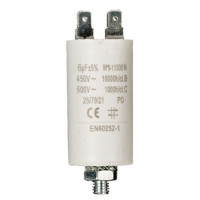 ROZBĚHOVÝ MOTOROVÝ KONDENZÁTOR 6uF/450V S FASTONY