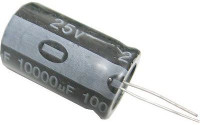 10000uF/25V 105° 18x42x10mm ELEKTROLYTICKÝ RADIÁLNÍ KONDENZÁTOR