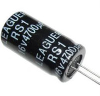 4700uF/16V 105° 13x25x7,5mm ELEKTROLYTICKÝ RADIÁLNÍ KONDENZÁTOR
