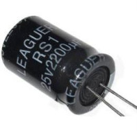 2200uF/25V 105° 13x21x5mm ELEKTROLYTICKÝ RADIÁLNÍ KONDENZÁTOR