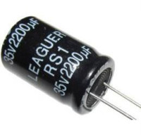 2200u/35V 105° 16x25x7,5mm ELEKTROLYTICKÝ RADIÁLNÍ KONDENZÁTOR