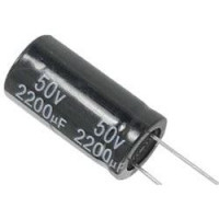 2200uF/50V 105° 16x31x7,5mm ELEKTROLYTICKÝ RADIÁLNÍ KONDENZÁTOR