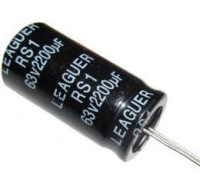 2200u/63V 105° 18x36x7,5mm ELEKTROLYTICKÝ RADIÁLNÍ KONDENZÁTOR