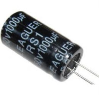 1000uF/50V 105° 13x25x7,5mm ELEKTROLYTICKÝ RADIÁLNÍ KONDENZÁTOR
