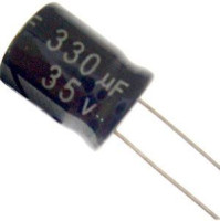 330uF/35V 105° 10x13x5mm ELEKTROLYTICKÝ RADIÁLNÍ KONDENZÁTOR