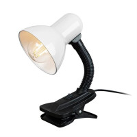 BÍLÁ LAMPIČKA NA KLIP 230V E27