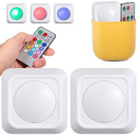 2 RGB LED BÍLÁ SVÍTIDLA + DÁLKOVÉ OVLÁDÁNÍ