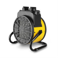 PRŮMYSLOVÝ KERAMICKÝ VENTILÁTOR S TOPNÝM TĚLESEM | TERMOSTAT | 3 NASTAVENÍ | 2 000 W | ŽLUTÝ