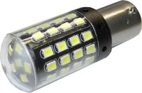 ŽÁROVKA LED Ba15S 12V BÍLÁ 54x SMD3030 DO BLINKRŮ