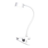 LED STOLNÍ NABÍJECÍ LAMPIČKA 2W 210lm 3CCT CLIP - BÍLÁ