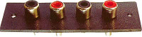 PANELOVÁ ZDÍŘKA 4xCINCH 25x75mm