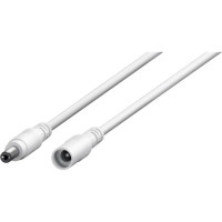 KABEL PRODLOŽOVACÍ DC 5.5x2.1mm samec/samice 3m, BÍLÝ