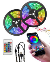 SADA LED PÁSKU RGB 2X2m 12W S USB NAPÁJENÍM