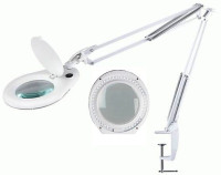 STOLNÍ LUPA S OSVĚTLENÍM 80xLED, 5 DIOPTRIÍ, SE SVORKOU