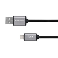 KABEL KRUGER & MATZ USB/USB-C 1m BLACK
